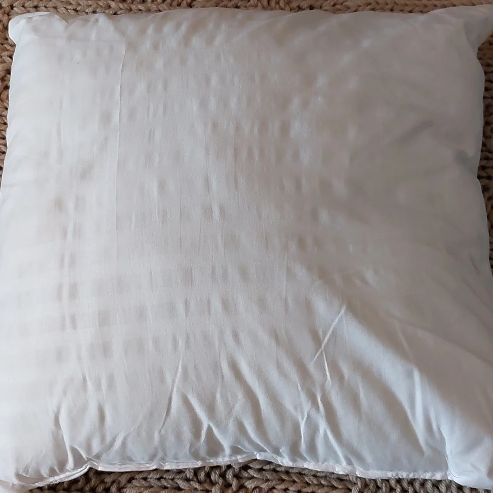 Set of 2 White Throw Pillows EUC